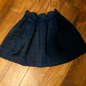 Alya A-Line Navy Blue Women Mini Skirt